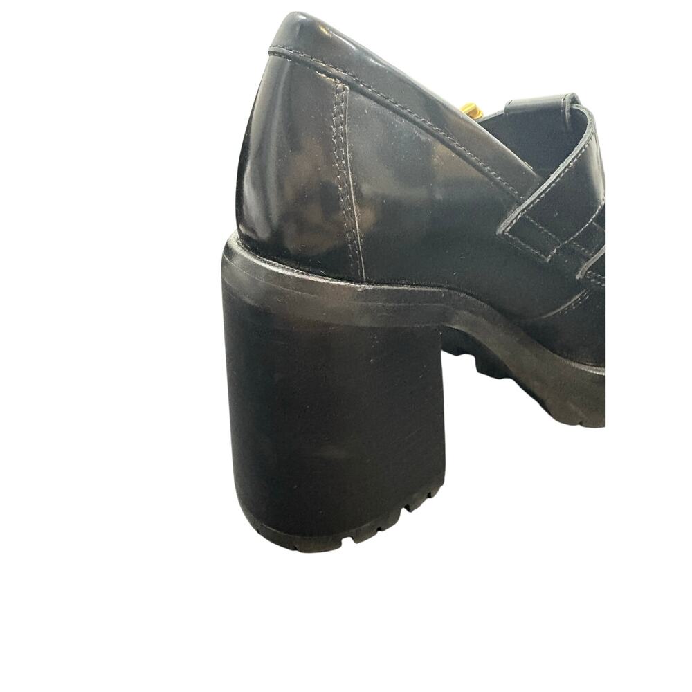 Alexander Wang Carter Platform Chunky Loafer Pump Leather Y2K Fall Statement 7.5 - Picture 9 of 14